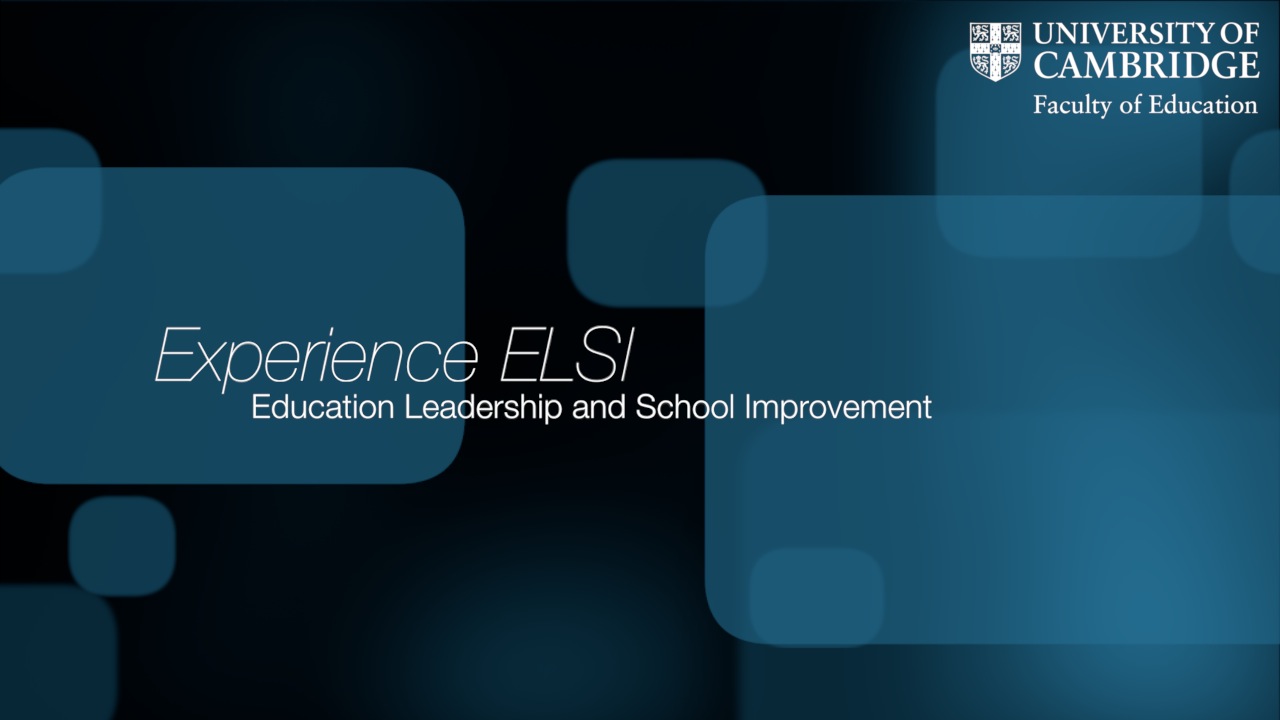 Educational Leadership and School Improvement (ELSI) Masters route: Views from the Students's image