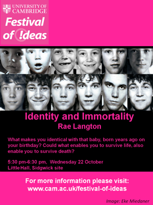 Festival of Ideas - Identity and Immortality's image